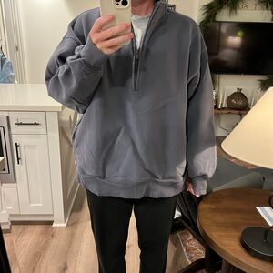 Aritzia Cozy Boyfriend 1/2 Zip Sweatshirt